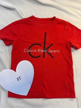 Calvin Klein - Red Tee with Black Logo